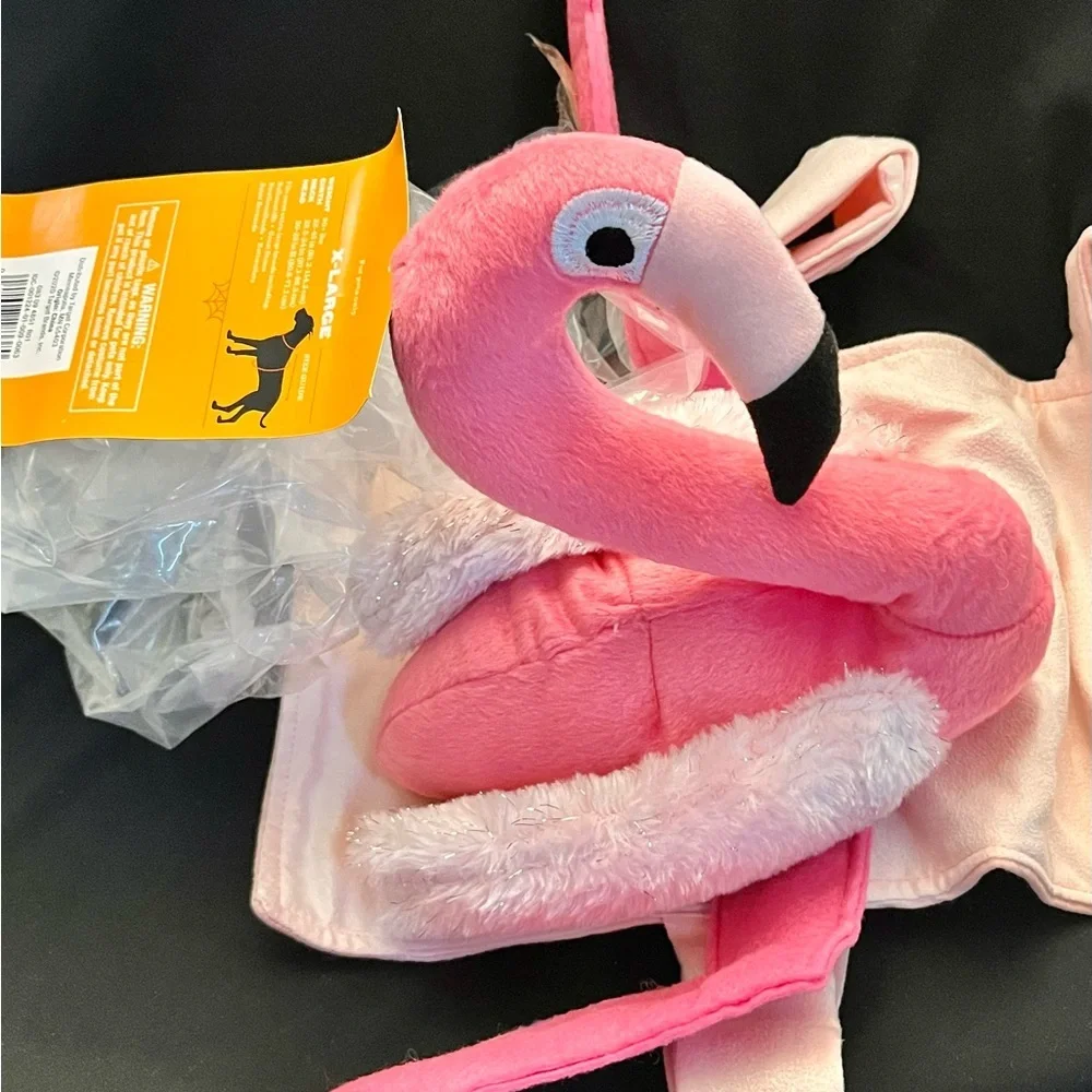 Hyde & EEK Flamingo Rider Dog Costume XL Halloween Pink Pet Apparel Outfit New